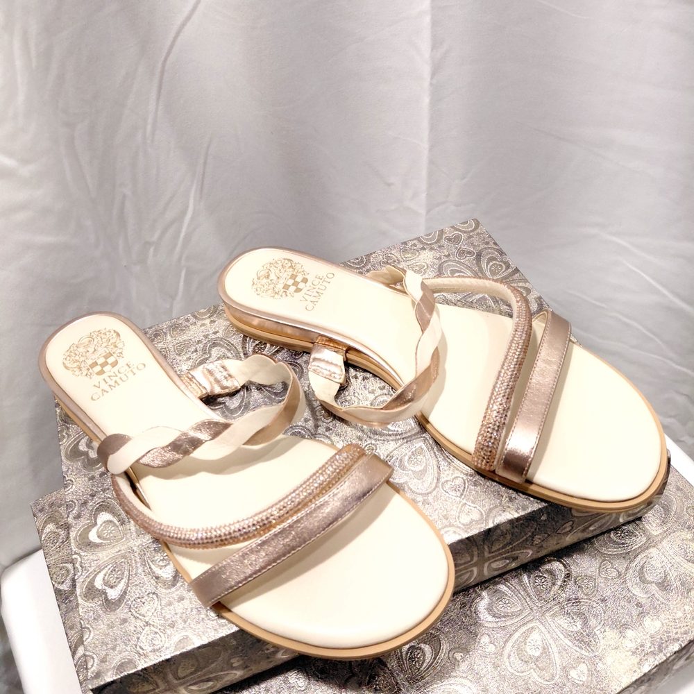 Vince Camuto Women's Sandals size 10  Rose Gold Color